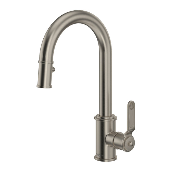 Rohl U.4543HT-STN-2 Perrin and Rowe Armstrong Pulldown Bar and Food Prep Faucet