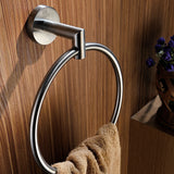 ANZZI AC-AZ009BN Caster 2 Series Towel Ring in Brushed Nickel