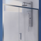 ANZZI SD-AZ052-02BN Halberd 60" x 72" Framed Shower Door in Brushed Nickel