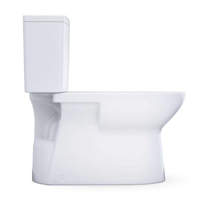 TOTO CST472CEFRG#01 Glaston Two-Piece Elongated 1.28 GPF Universal Height Toilet with Right-Hand Trip Lever