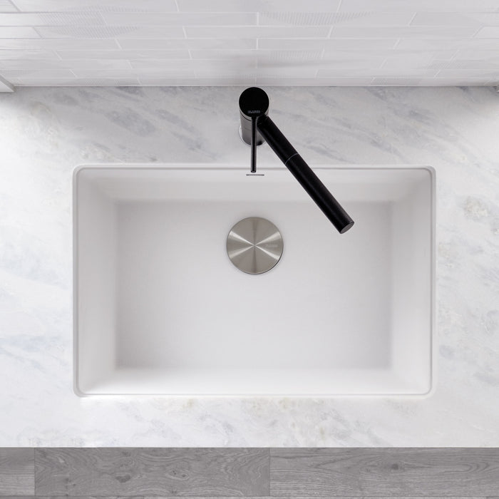 Blanco 522429 Precis SILGRANIT 27" Single Bowl Undermount Kitchen Sink - White