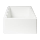 ALFI Brand AB33FARM-W White 33" Granite Composite Single Bowl Drop-in Farm Sink