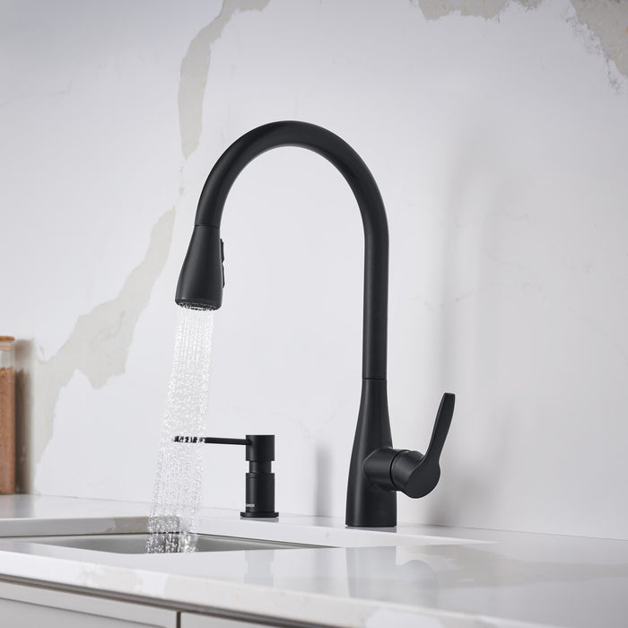 Blanco 443028 Atura Pull-Down Dual-Spray Bar Faucet - Matte Black
