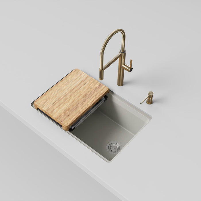 Blanco 443310 Inteos SILGRANIT 30" Single Bowl Undermount Workstation Kitchen Sink - Soft White