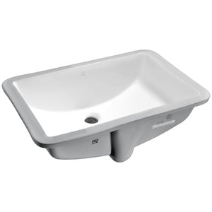 Pegasus Series 21 in. Ceramic Undermount Sink Basin in White