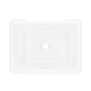 House of Rohl ERUB2015RTWH Eirene 20" x 15" Undermount Rectangular Bathroom Sink