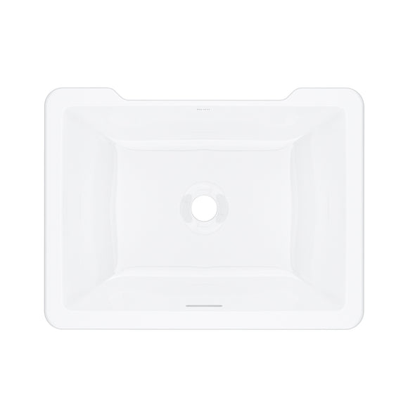 House of Rohl ERUB2015RTWH Eirene 20" x 15" Undermount Rectangular Bathroom Sink