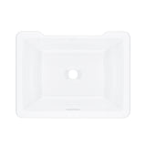 House of Rohl ERUB2015RTWH Eirene 20" x 15" Undermount Rectangular Bathroom Sink