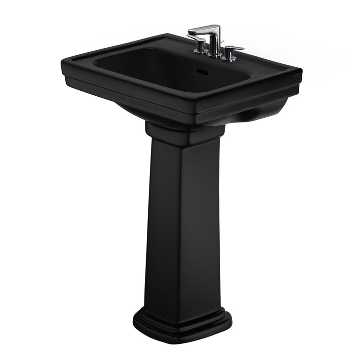 TOTO LPT532.4N#51 Promenade 24" x 19-1/4" Rectangular Pedestal Bathroom Sink, Ebony
