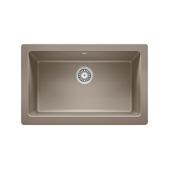 Blanco 526544 Vintera SILGRANIT 30" Single Bowl Apron-Front Farmhouse Sink - Truffle