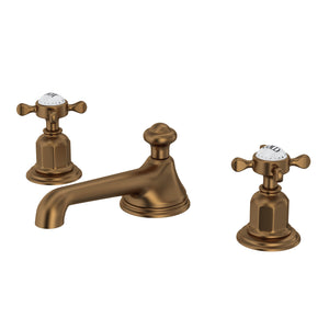 Rohl U.3706X-EB-2 Perrin and Rowe Edwardian Low Level Spout Widespread Bathroom Faucet