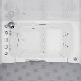 ANZZI 2953WCLWD Left Drain Fully Loaded Wheelchair Access Walk-in Tub with Air and Whirlpool Jets Hot Tub