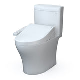 TOTO MW4363074CEMFGN#01 Aquia IV Cube Two-Piece Elongated Dual Flush Toilet with C2 Bidet Seat