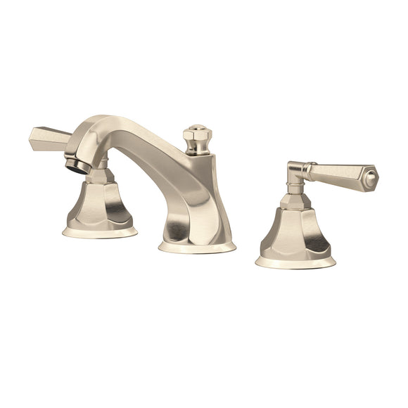 House of Rohl A1908LMSTN-2 Palladian High Neck Widespread Bathroom Faucet