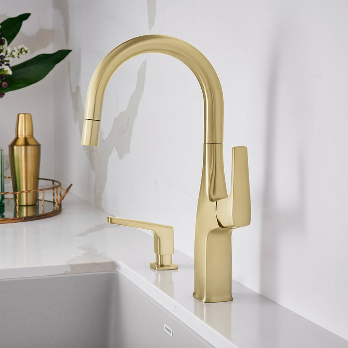 Blanco 442986 Rivana Pull-Down Bar Faucet - Satin Gold