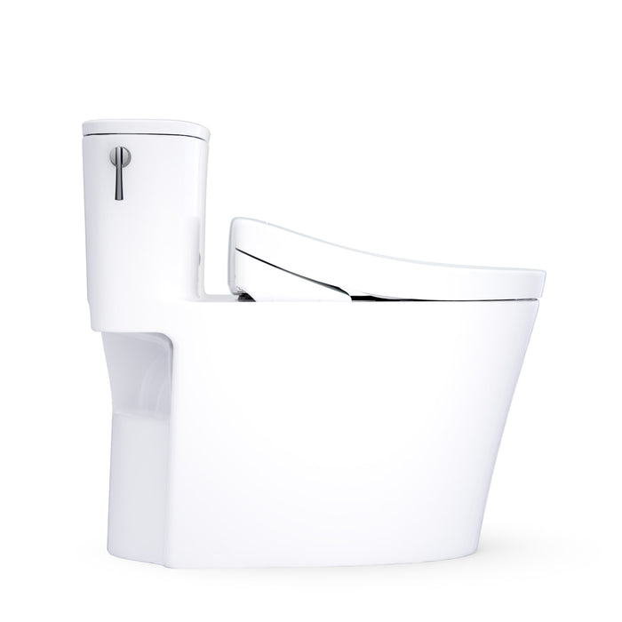 TOTO MW6863446CUFG#01 Aurora 1G WASHLET+ S5 One-Piece Elongated 1.0 GPF Universal Height Toilet