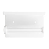 ALFI Brand ABTPC66-W White Matte Stainless Steel Toilet Paper Holder with Shelf