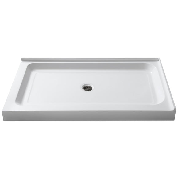 Port 36 x 48 in. Double Threshold Shower Base in White