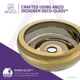 ANZZI LS-AZ8201 Levi Series Vessel Sink in Smoothed Gold