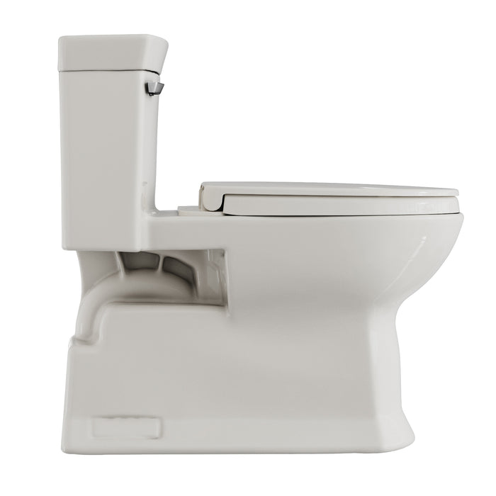 TOTO MS964124CEFG#11 Soiree One Piece Elongated 1.28 GPF Universal Height Skirted Toilet, Colonial White