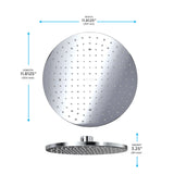 TOTO TBW07003U4#CP G Series 1.75 GPM Single Spray 12" Round Showerhead with Comfort Wave, Polished Chrome