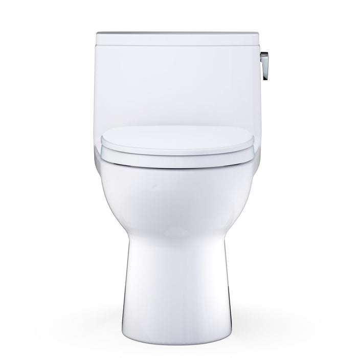 TOTO MS672124CEFRG#01 Redington One-Piece Elongated 1.28 GPF Universal Height Toilet with Right-Hand Trip Lever and Seat