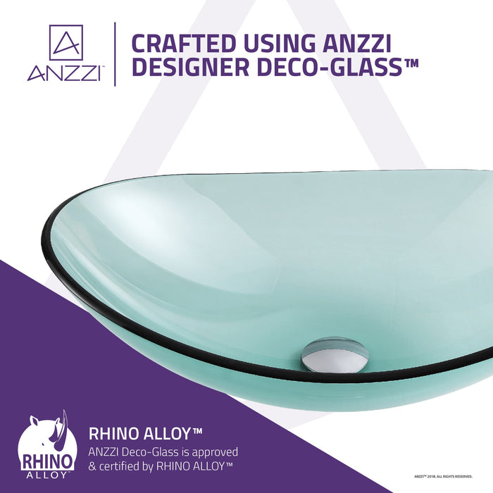 ANZZI LS-AZ8121 Tale Series Deco-Glass Vessel Sink in Lustrous Green