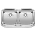 Blanco 441020 Stellar 33" 50/50 Double Bowl Undermount Stainless Steel Kitchen Sink