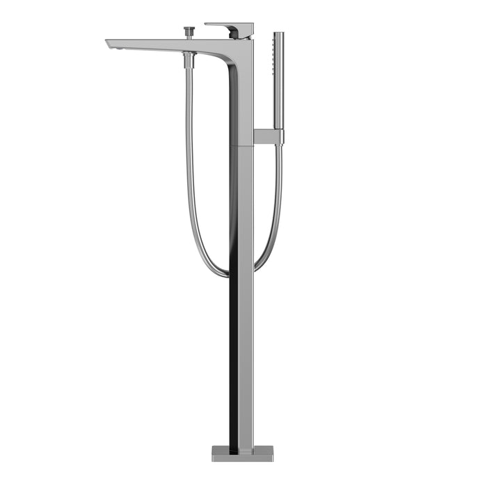 TOTO TBG07306U#CP GE Single-Handle Free Standing Tub Filler with Handshower, Polished Chrome