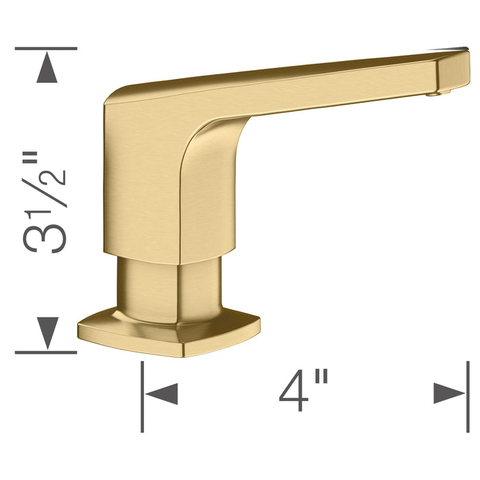 Blanco 442988 Rivana Soap Dispenser - Satin Gold