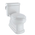 TOTO Eco Guinevere Elongated 1.28 GPF Universal Height Skirted Toilet with CeFiONtect and SoftClose Seat, Colonial White - MS974224CEFG#11