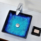 ANZZI LS-AZ056 Viace Series Deco-Glass Vessel Sink in Blazing Blue