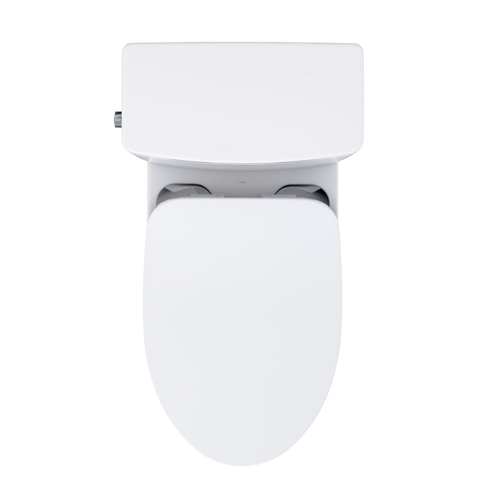 TOTO MS472234CEFG#01 Glaston Two-Piece Elongated 1.28 GPF Universal Height Toilet with a Slim Seat