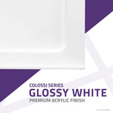 ANZZI SB-AZ007WL Colossi Series 60" x 36" Shower Base in White