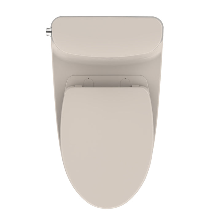 TOTO MS642124CUFG#12 Nexus 1G One-Piece Elongated Universal Height Toilet with SoftClose Seat, Sedona Beige