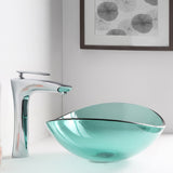 ANZZI LS-AZ8121 Tale Series Deco-Glass Vessel Sink in Lustrous Green