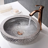 ANZZI LS-AZ180 Regalia Series Vessel Sink in Speckled Silver