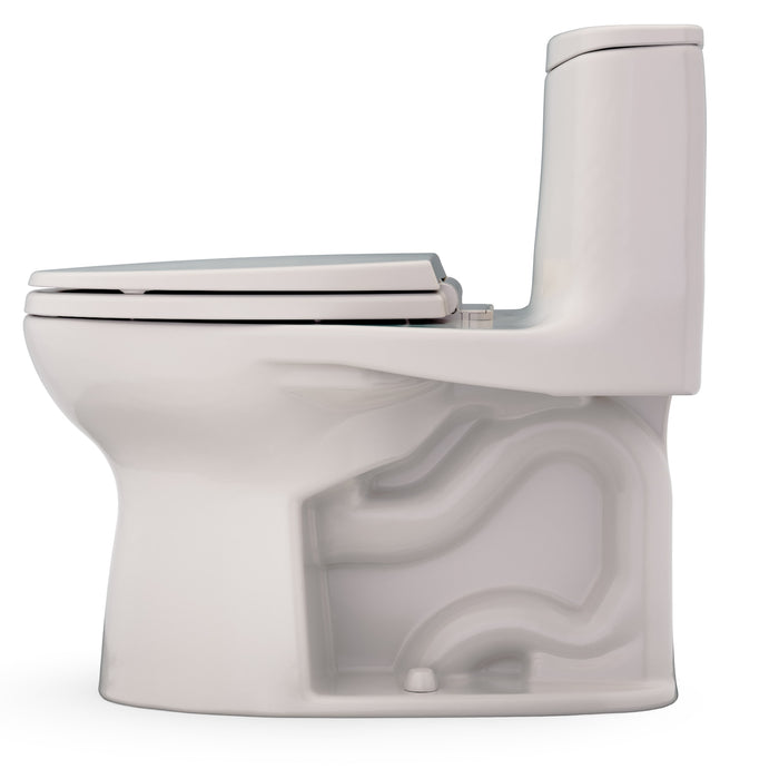 TOTO MS608114CEFG#12 UltraMax One-Piece Elongated 1.28 GPF Universal Height Toilet with Seat, Sedona Beige