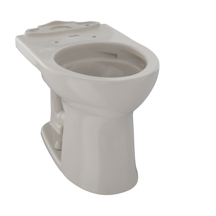 TOTO C453CUFG#03 Drake II Universal Height Round Toilet Bowl with CEFIONTECT, Bone