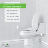 ANZZI TL-AZEB101B Shore Smart Electric Bidet Toilet Seat with Remote Control and Heated Seat