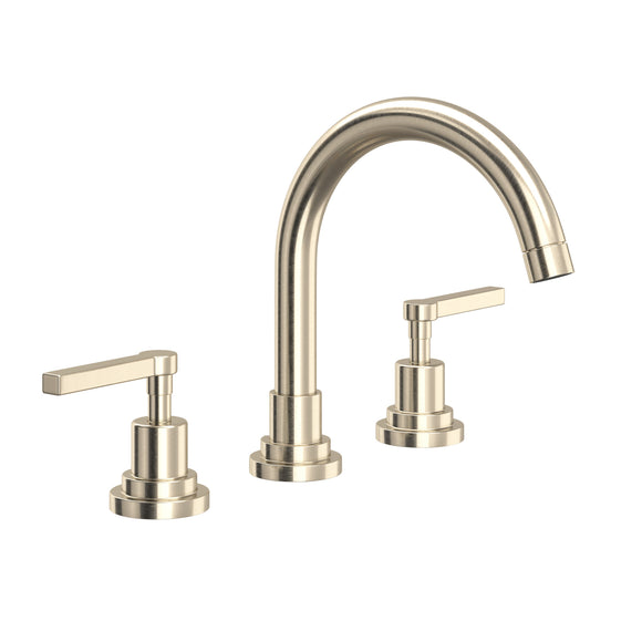 House of Rohl A2228LMSTN-2 Lombardia C-Spout Widespread Bathroom Faucet