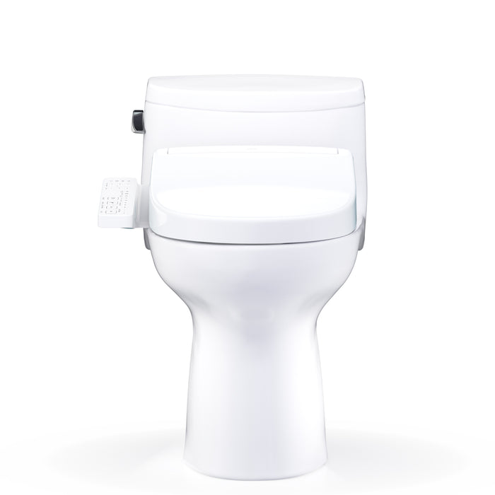 TOTO MW6343346CEFG#01 Supreme II One-Piece Elongated Universal Height Toilet with Washlet+ S2 Bidet Seat