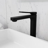 ANZZI L-AZ901MB Single Handle Single Hole Bathroom Vessel Sink Faucet With Pop-up Drain in Matte Black