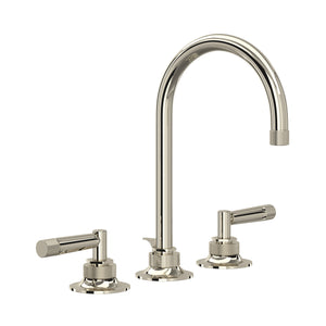 House of Rohl MB2019LMPN-2 Graceline C-Spout Widespread Bathroom Faucet