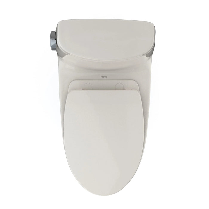 TOTO MS604124CUFG#12 UltraMax II 1G One-Piece Elongated Universal Height Toilet with SoftClose Seat, Sedona Beige