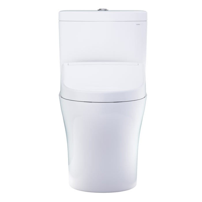 TOTO MW4463446CEMGN#01 Washlet+ Aquia IV Elongated Dual Flush Regular Height Toilet and Washlet S5 Bidet Seat
