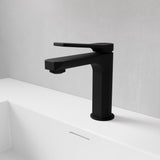 ANZZI L-AZ900MB Single Handle Single Hole Bathroom Faucet With Pop-up Drain in Matte Black