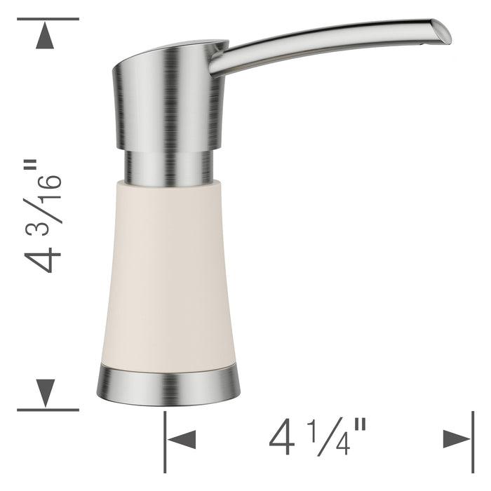 Blanco 443037 Artona Soap Dispenser - PVD Steel/Soft White