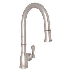 Rohl U.4744STN-2 Perrin and Rowe Georgian Era Traditional Pulldown Kitchen Faucet