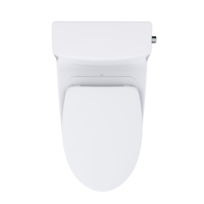 TOTO MS672124CEFRG#01 Redington One-Piece Elongated 1.28 GPF Universal Height Toilet with Right-Hand Trip Lever and Seat